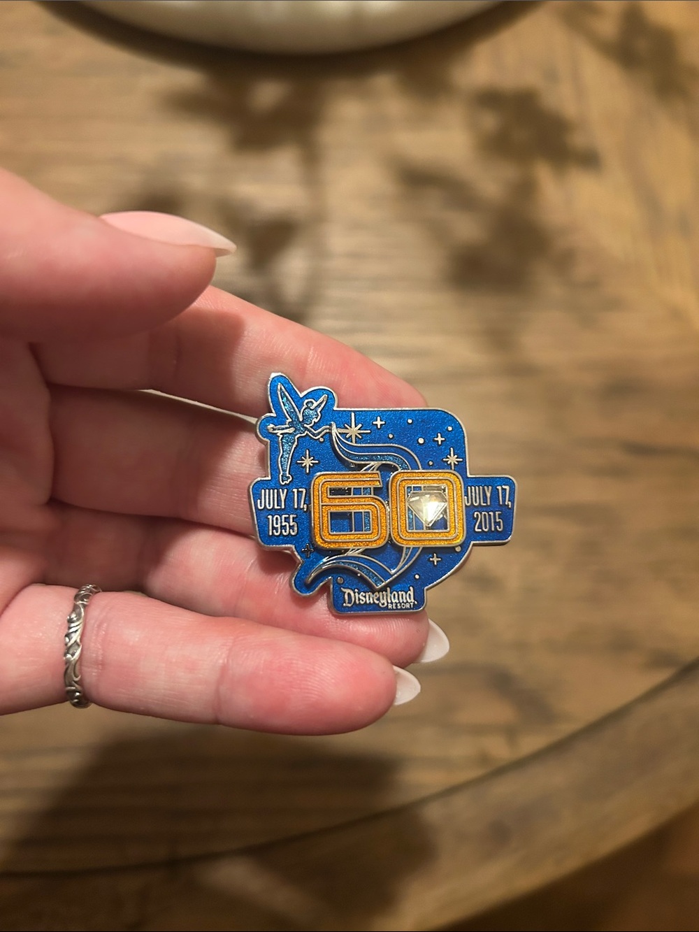 Disneyland 60th Anniversary Tinkerbell  Collectible Pin